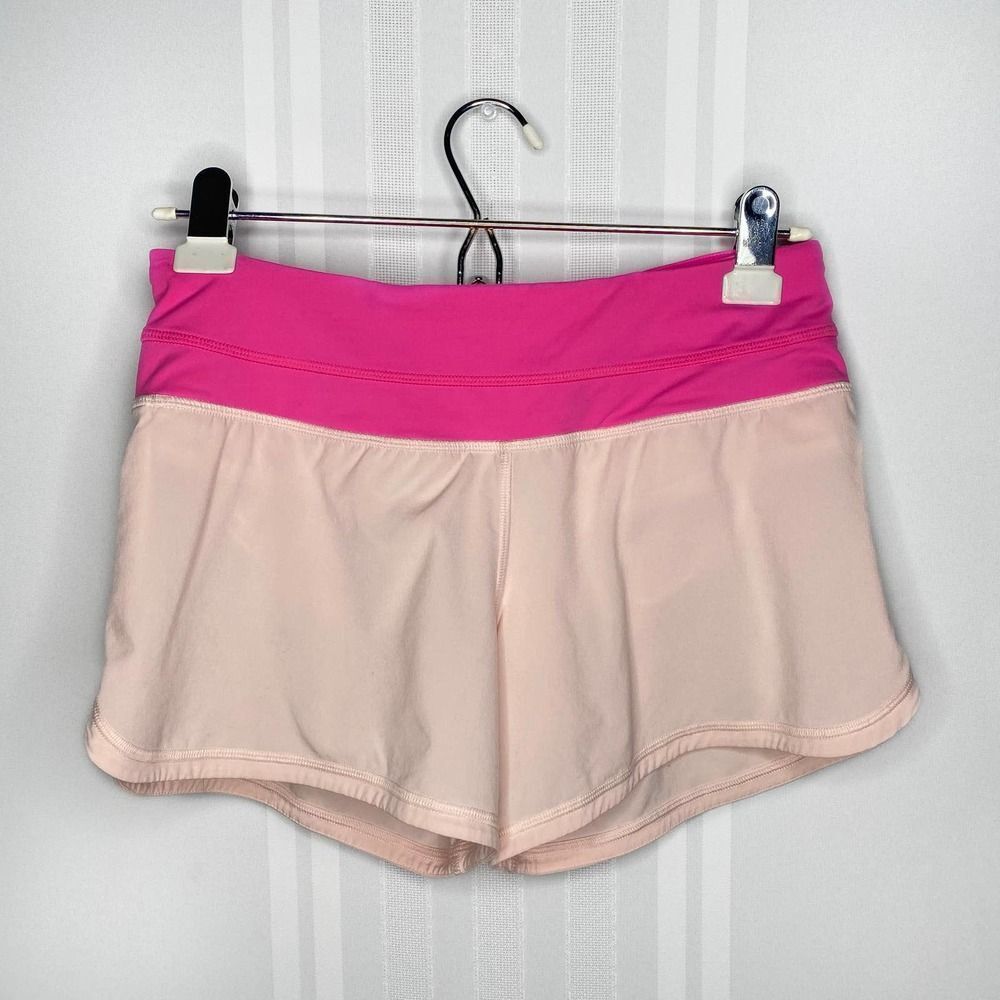 Lululemon Groovy Run Short Parfait Pink Pinkalicious Workout Shorts Size 4